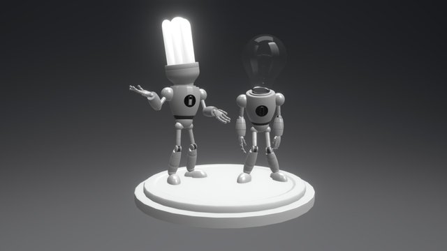 ROBOTS - SO THAT WILL BE ENOUGH LIGHT 3D Model
