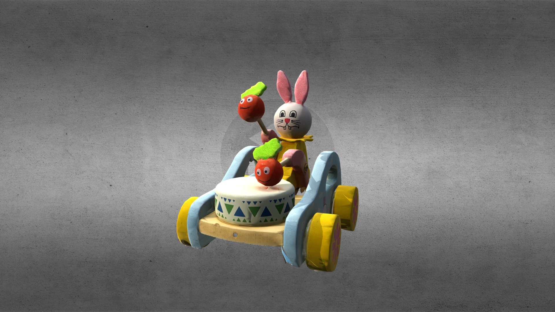 Bunny wood car - 3D model by Hugo.Gutierrez [1ece844] - Sketchfab