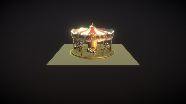 carousel 3D Model