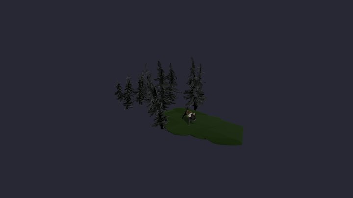 Chimera in Woods 3D Model