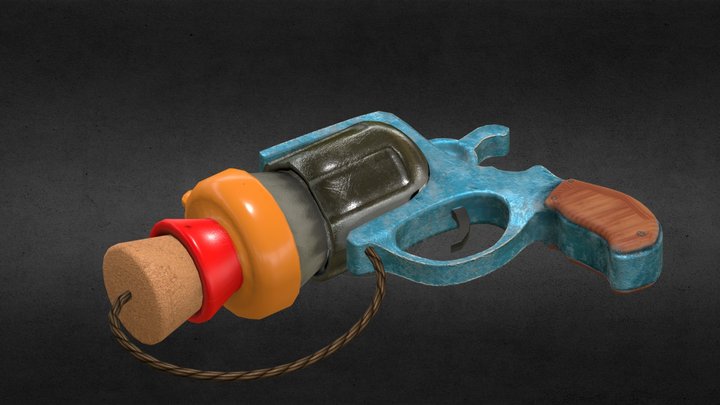 Cork Gun – Kostenloses 3D-Modell STL