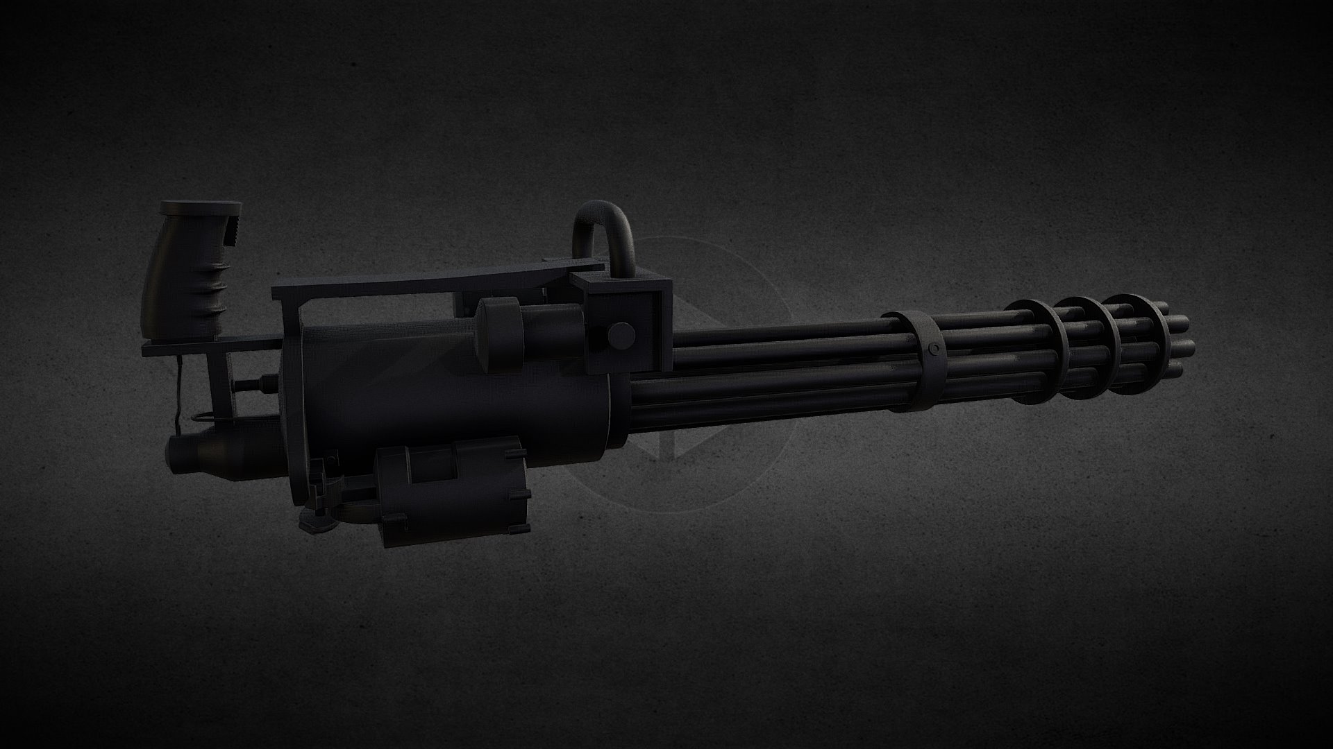 Minigun Updated Version Download Free 3d Model By Pieter Ferreira