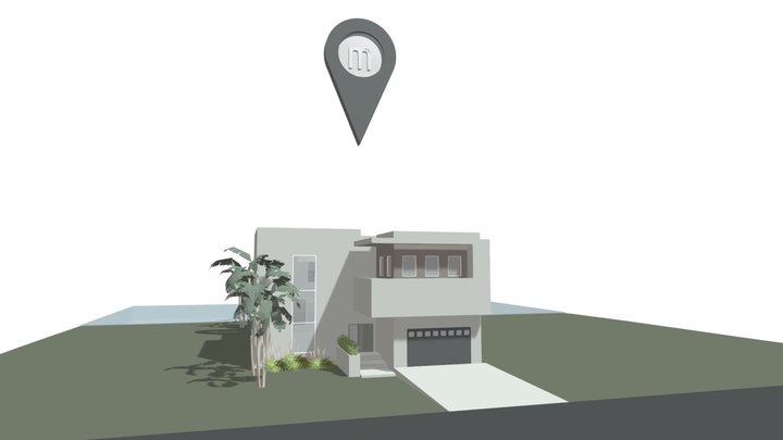 House Miami- Land-Florida 3D Model