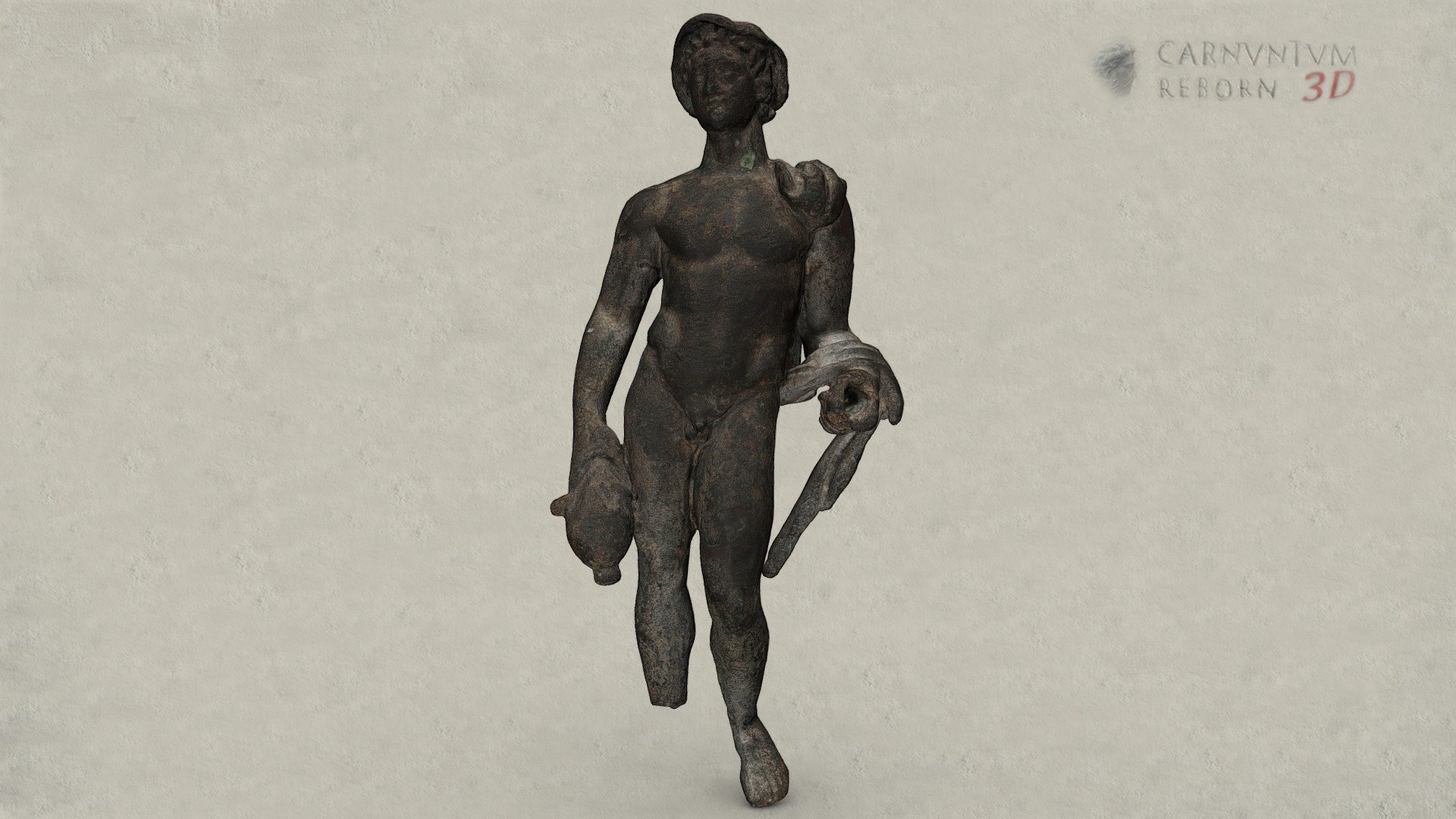Merkurstatuette — Sketchfab embed 3D viewer
