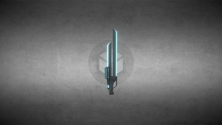 Cyber Punk Sword 3D Model