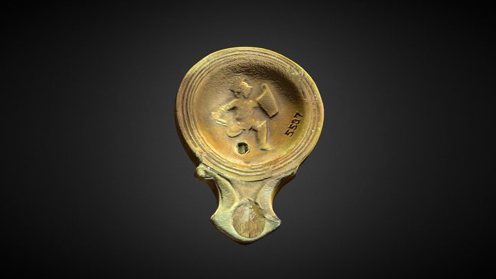 Gladiator Lamp reconstruction from scan 3D Model