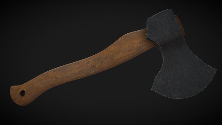 rustic battle axe – Modelo 3D gratuito STL
