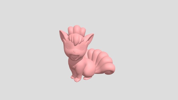 Vulpix Pokemon 3D Model