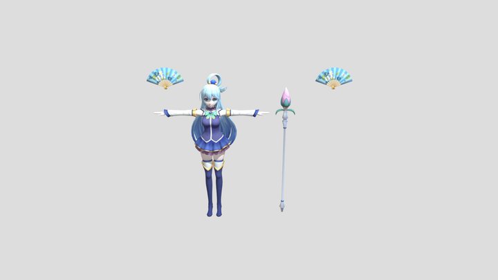 Mobile - Re Zero INFINITY - Aqua 3D Model