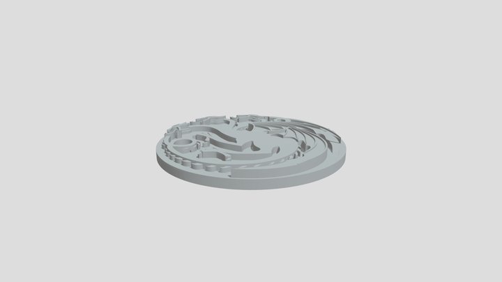 Targaryen Medallion 3D Model