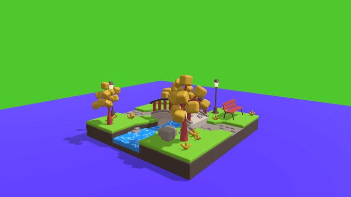 Sunny_park_-_polygon_runway – Modello 3D gratuito STL