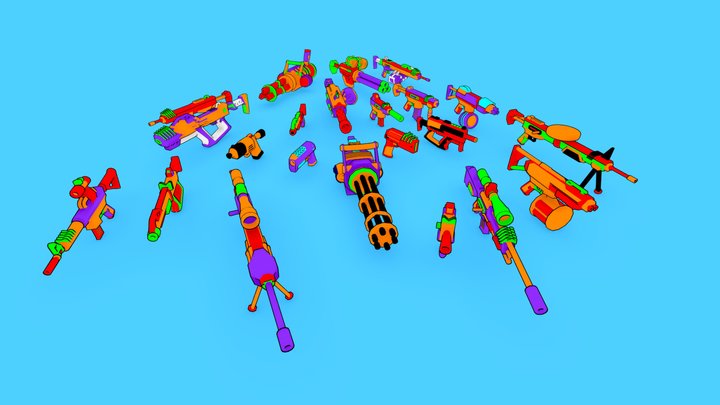 Gun Plus Fever- Level Up Gun 3D Model
