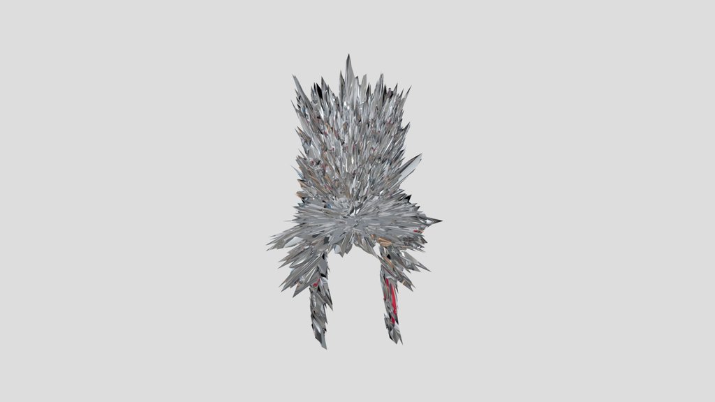 Chrome splinter chair