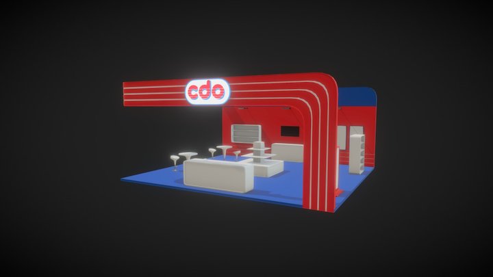 CDO Booth 3D Model