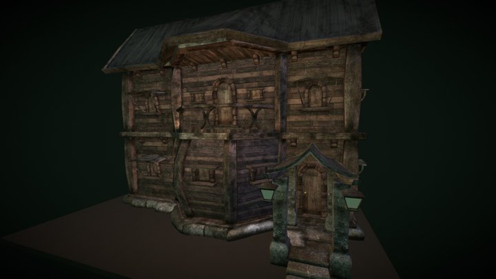 Haunted Old House 3D Model