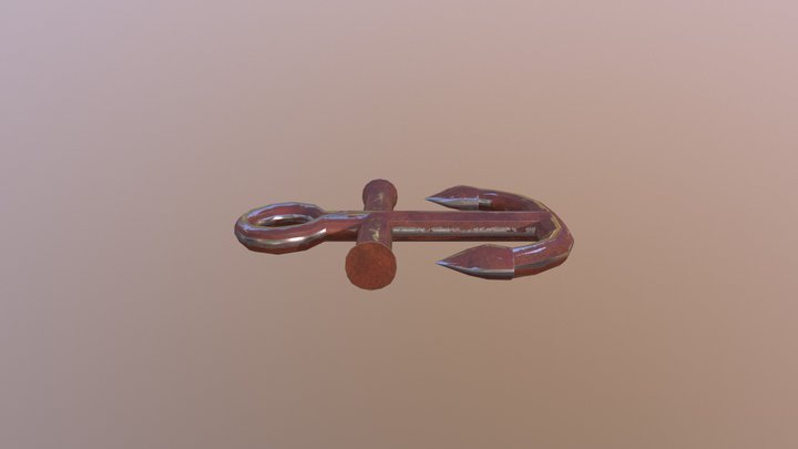 Low Poly Anchor 3D Model