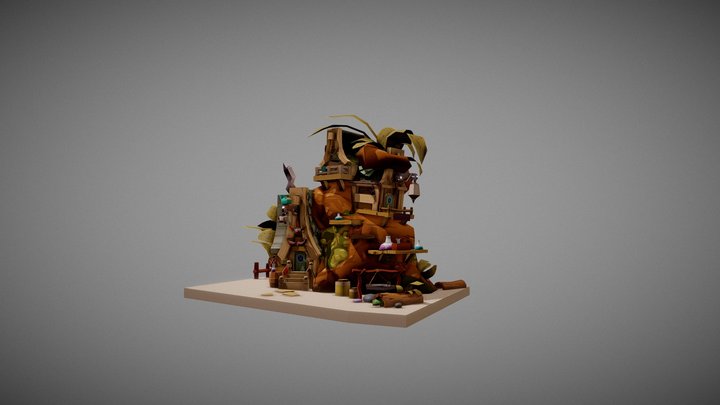 3D Model - Voodoo Cabin 3D Model