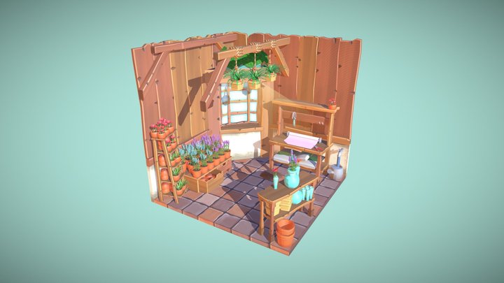 DAE Crib - Florist Shop 3D Model