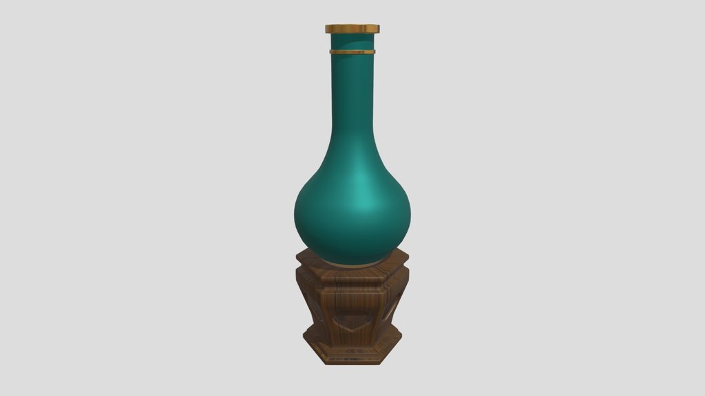 Enamelled Porcelain Vase
