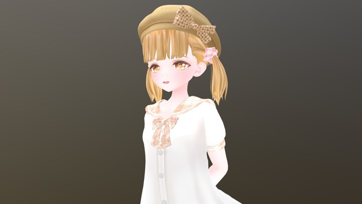 Tragulus Uniform Dress2 3D Model