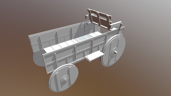 Wagon Asset (Virtual Reality Project) 3D Model