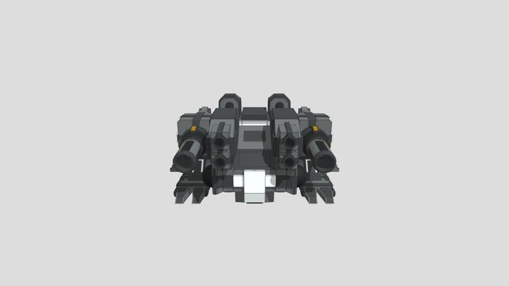 【CustomMecha-02(lander】(.obj)sample. 3D Model