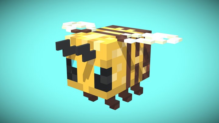 Bee Voxel 3D Model