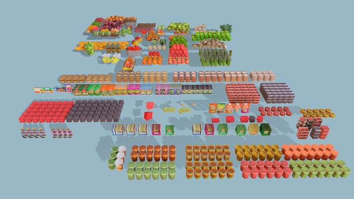 Fruits pack 3D Model