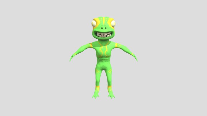 FrogMan Creature 3D Model