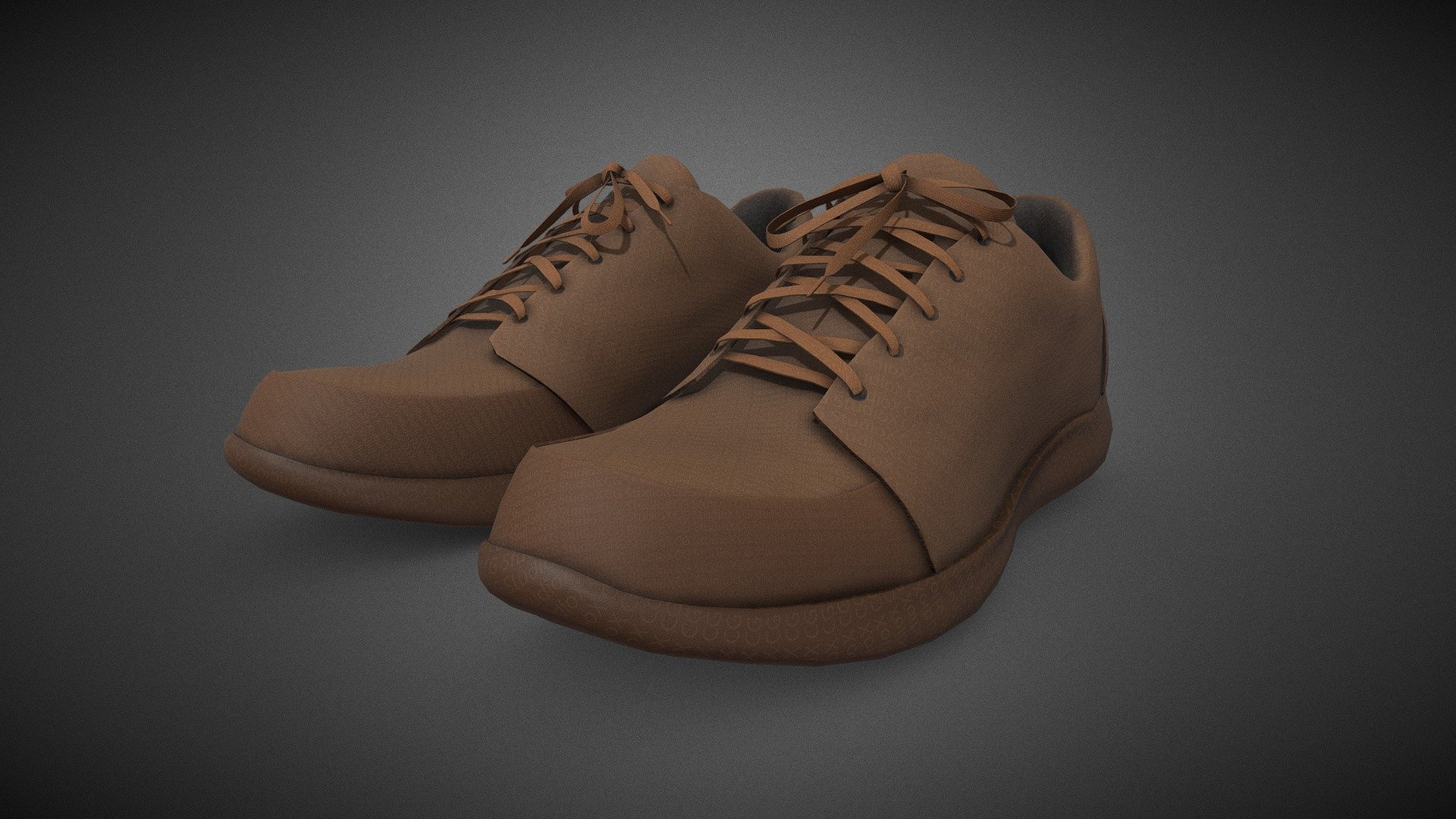 Brown Shoes Style 1 Buy Royalty Free 3D model by CG StudioX (CG