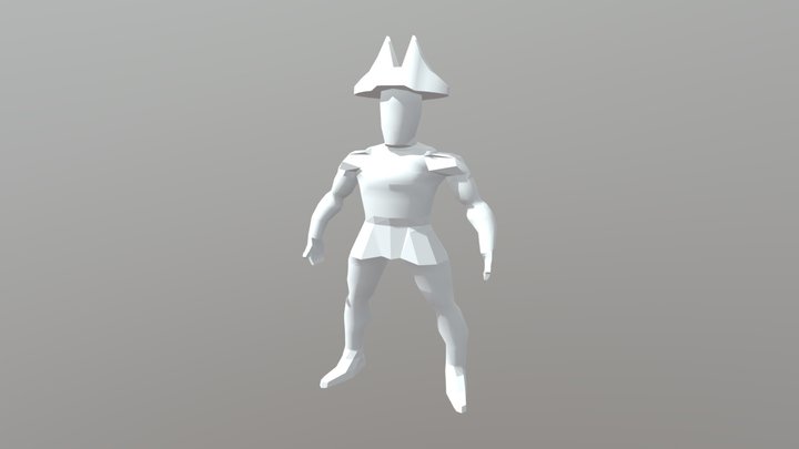 Pirate With Hat 3D Model
