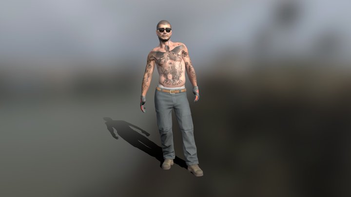 Gangster Dealer Musculo 3D Model