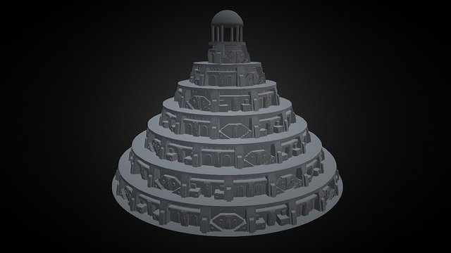 Tower of Modular Pieces 3D Model