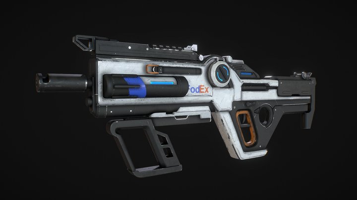 SCI-FI GUN 3D Model