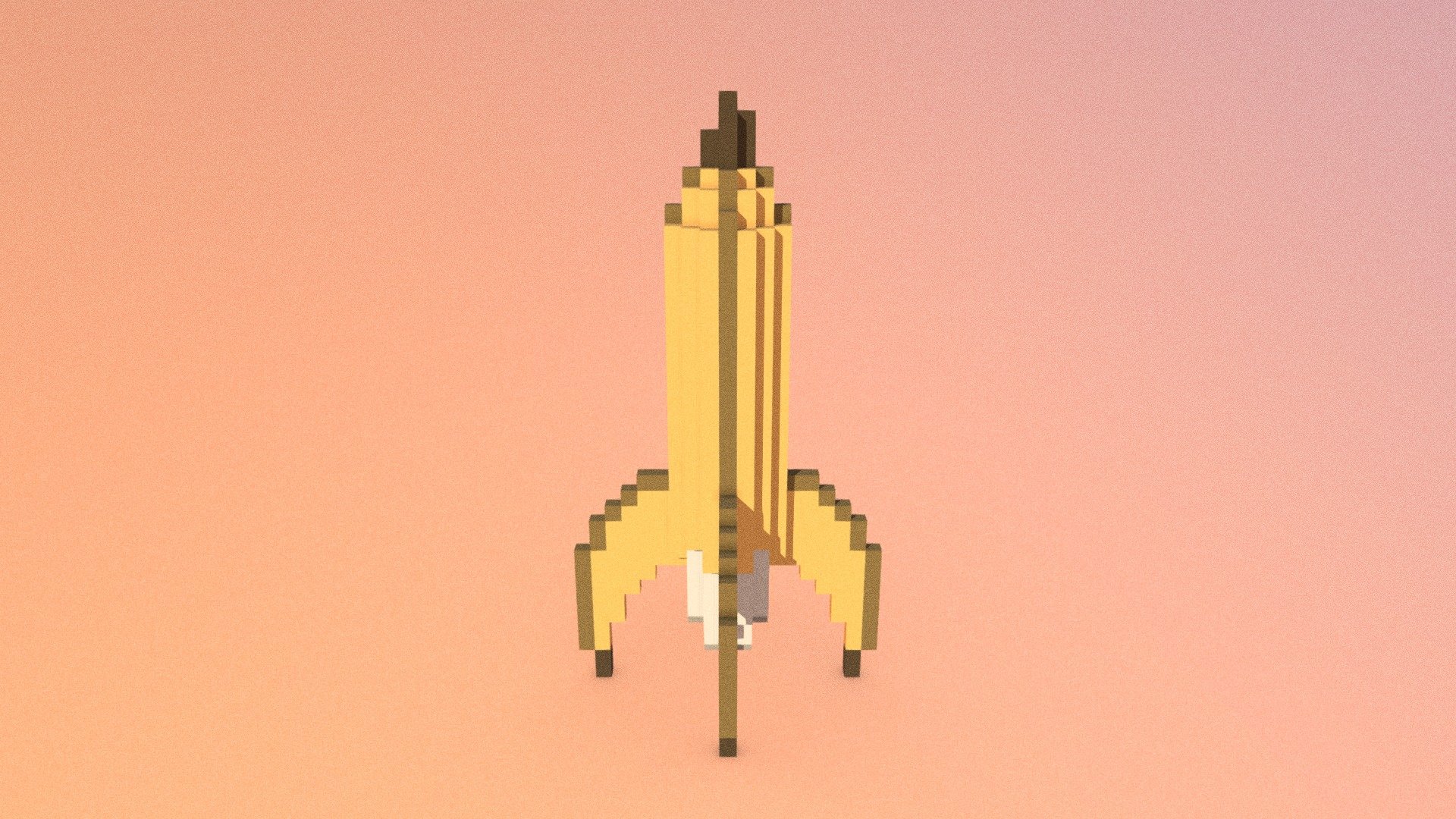 Banana Rocket - 3D model by TheLiarYoung (@onito09) [1eeeedd] - Sketchfab