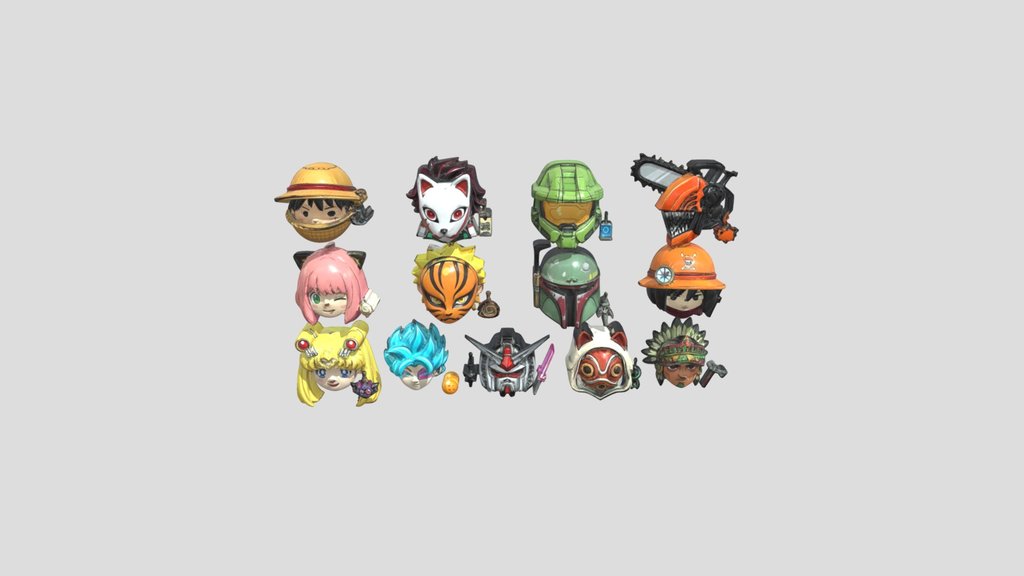 Chibi Heroes Collage