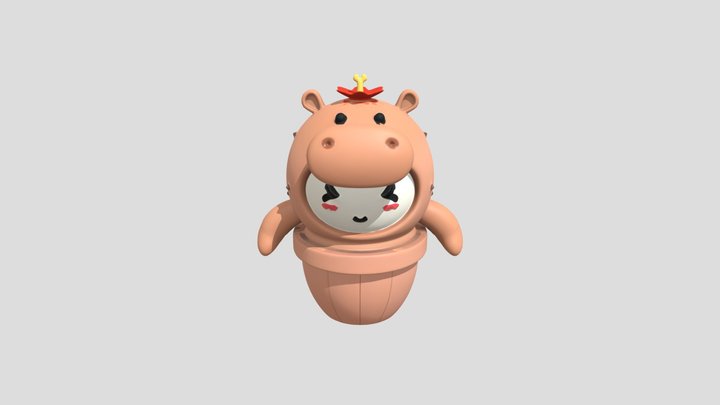 NongBong Hippo 3D Model