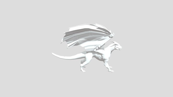 3d Dragon  Attempt 5 3D Model