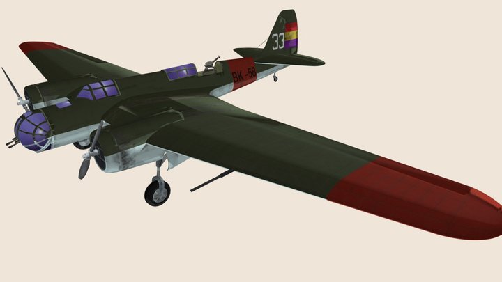Tupolev SB 3D Model