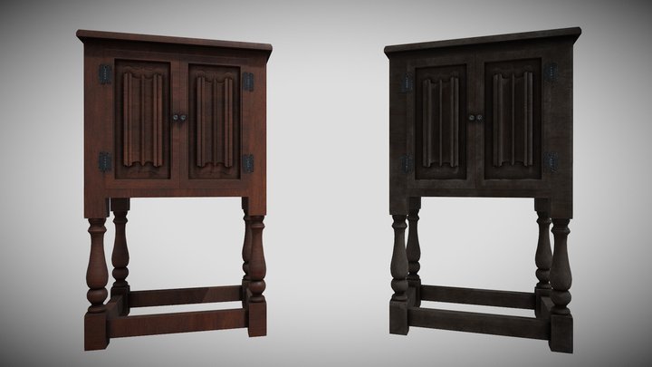 Pedestal_cabinet 3D Model