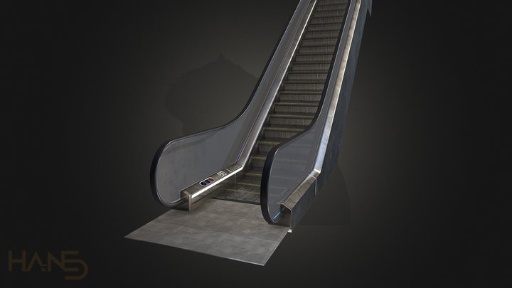 Escalator 3D Model