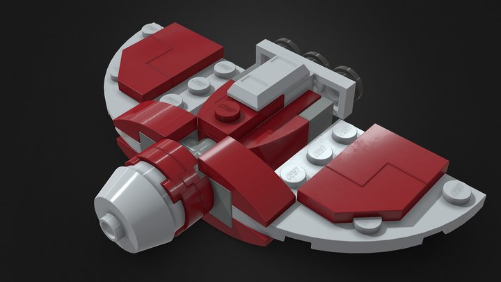 LegoT-6 Jedi Shuttle 3D Model