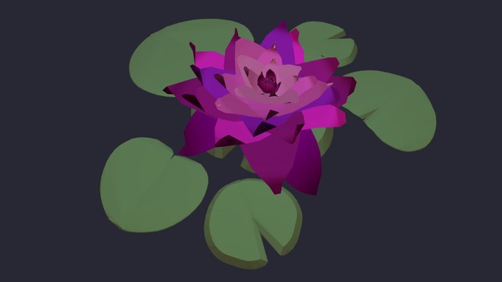 Flor de Loto by Majuitoo 3D Model