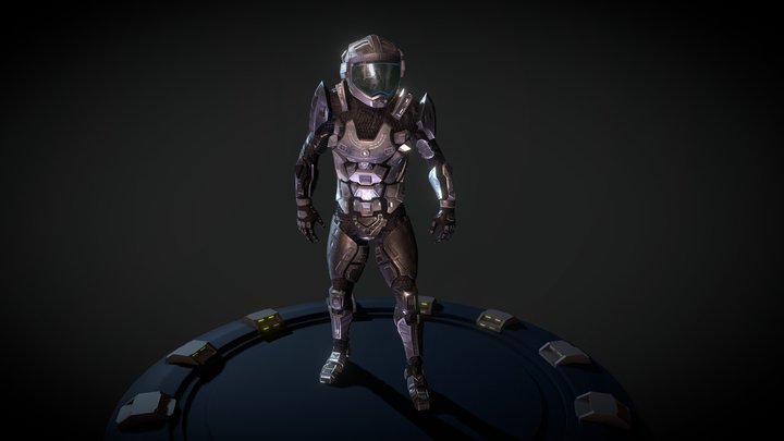 Sci Fi Soldier 3D Model