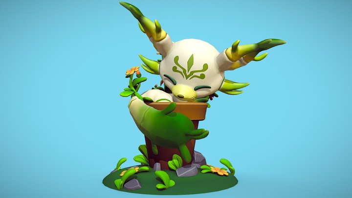 FennelFox Cute Creature 3D Model