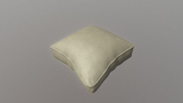 Burlap Pillow 3D Model