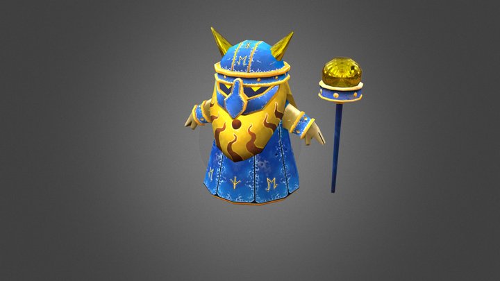 Pawn textured 3D Model