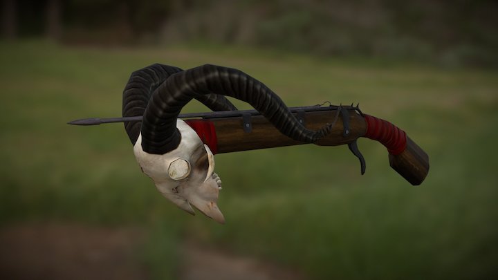 Diablo 3 cross bow weapon 3D Model