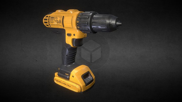 Portable drill driver 3D Model