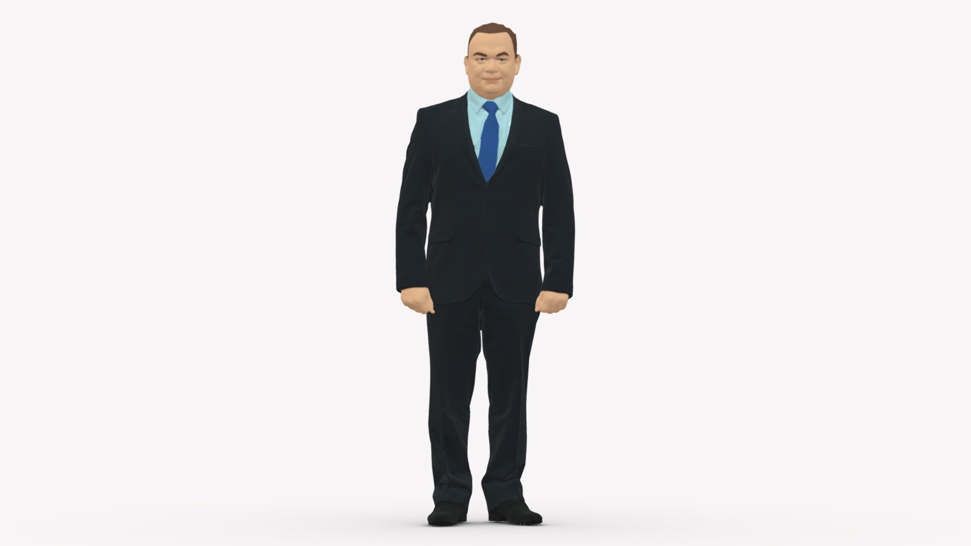 Man Suit And Blue Tie 0674 — Sketchfab embed 3D viewer